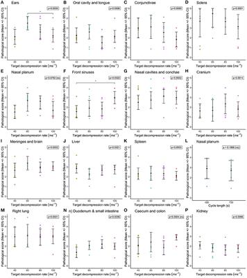 Characterizing candidate decompression rates for hypobaric hypoxic stunning of pigs. Part 2: Pathological consequences
